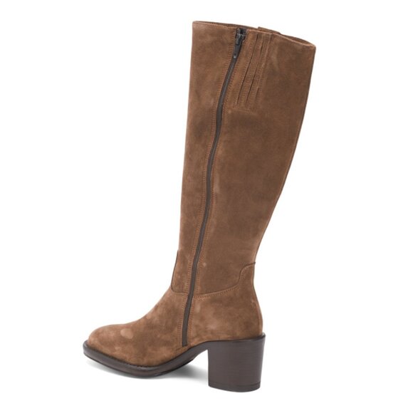 MIRROR Light Brown Suede High Shaft Boots - Picture 2 of 2